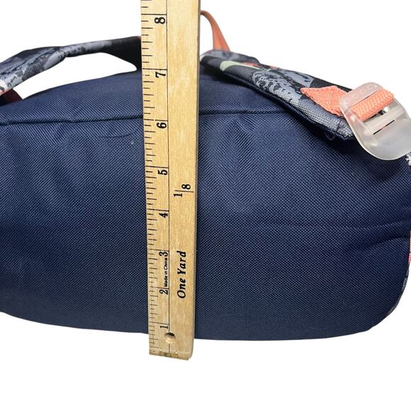 Emma & Chloe Backpack Gray Peach Geometric Abstract Modern School Travel Casual - Picture 14 of 15